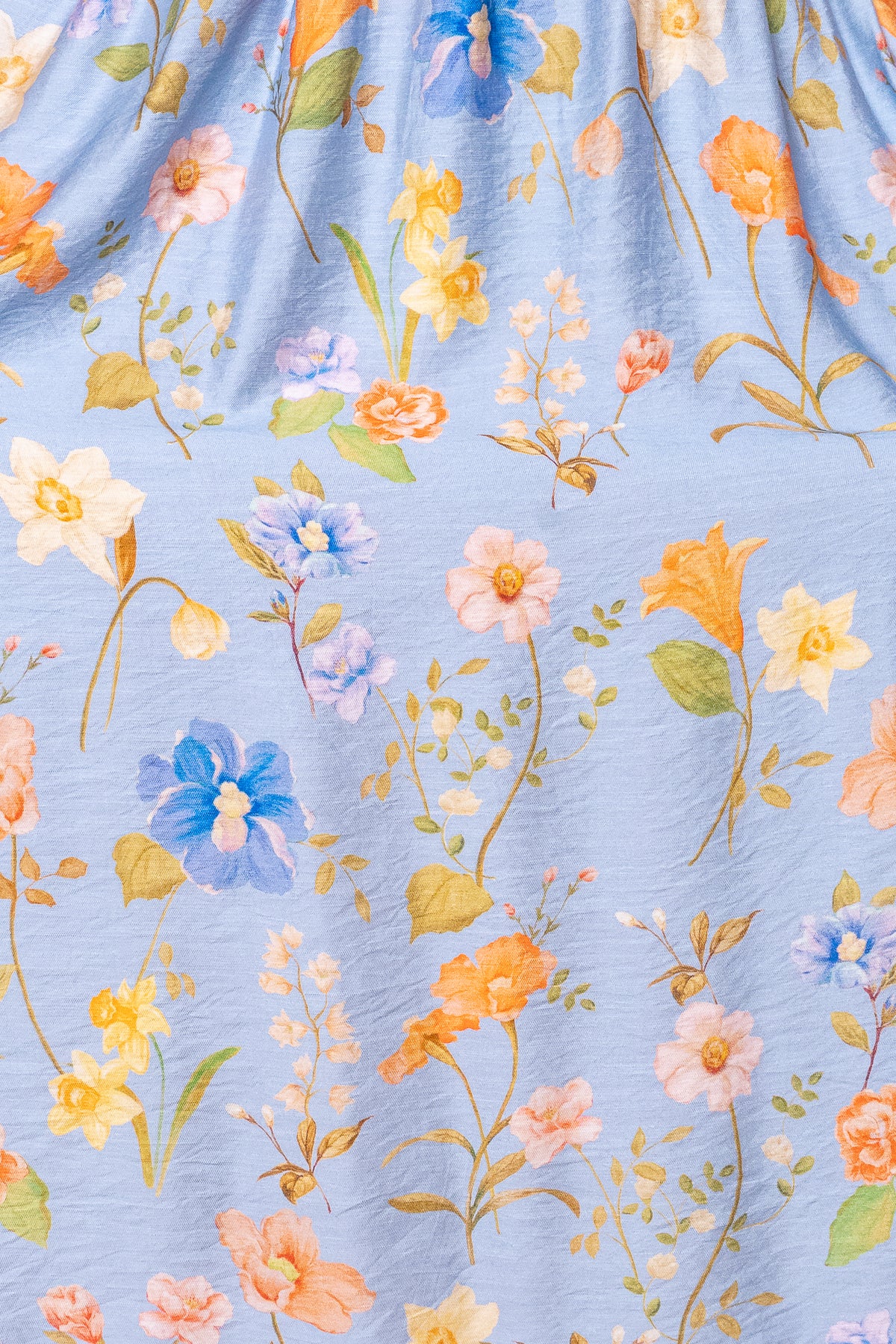 Anna Midi Dress in Light Blue