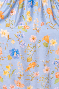 Anna Midi Dress in Light Blue