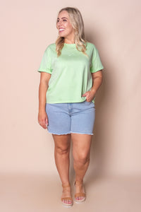 Huntleigh O/S Tee in Mint - Foxwood