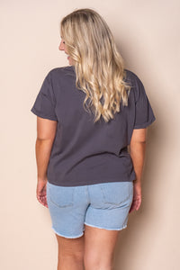 Huntleigh O/S Tee in Charcoal - Foxwood