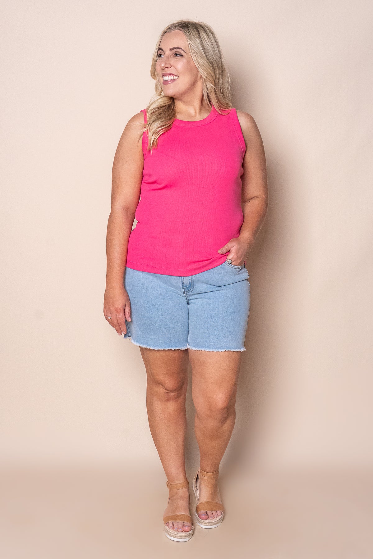 Iris Tank in Hot Pink - Foxwood