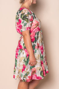 Ginger Floral Dress in Pink Multi