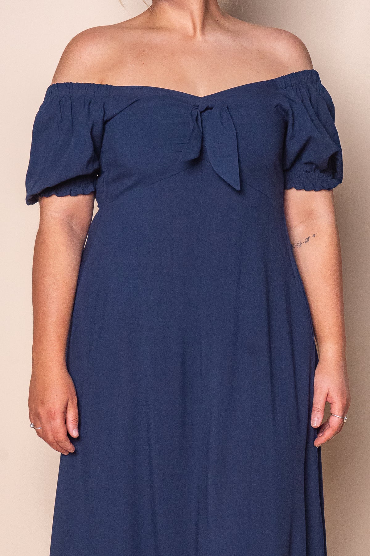Sienna Midi Dress in Navy