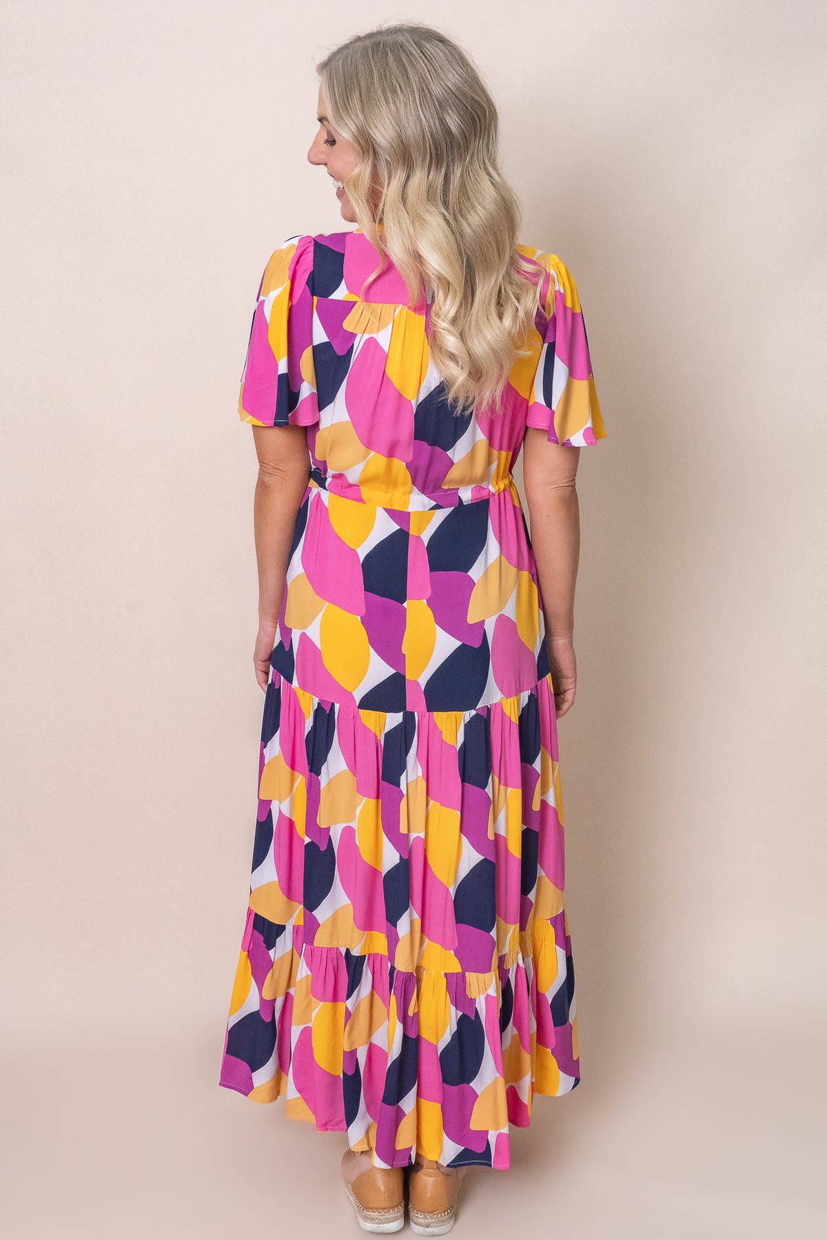 Cynthia Dress in Pink Multi