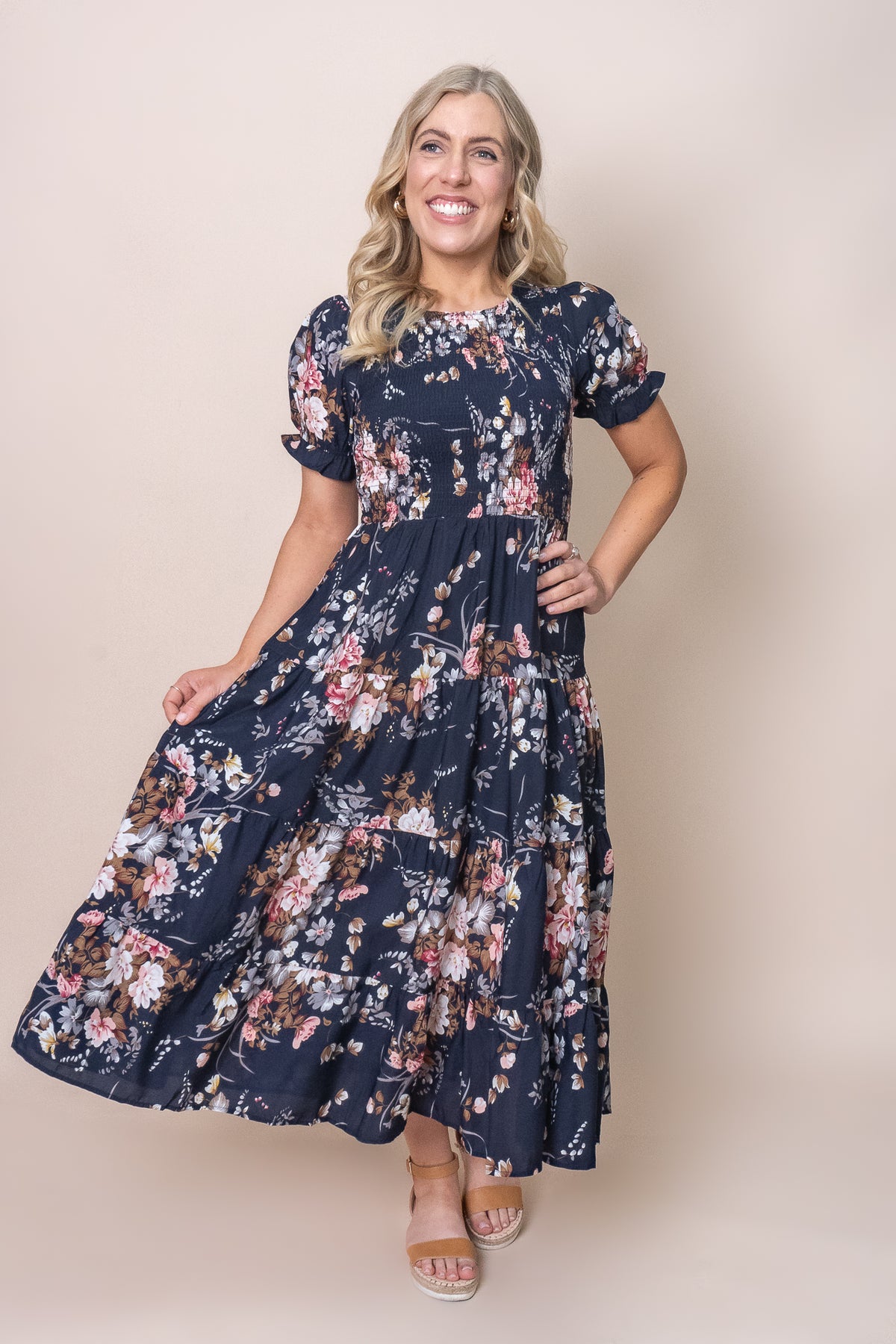 Hillary Midi Dress in Navy Always Alice Hillary Midi Dress in Navy Always Alice