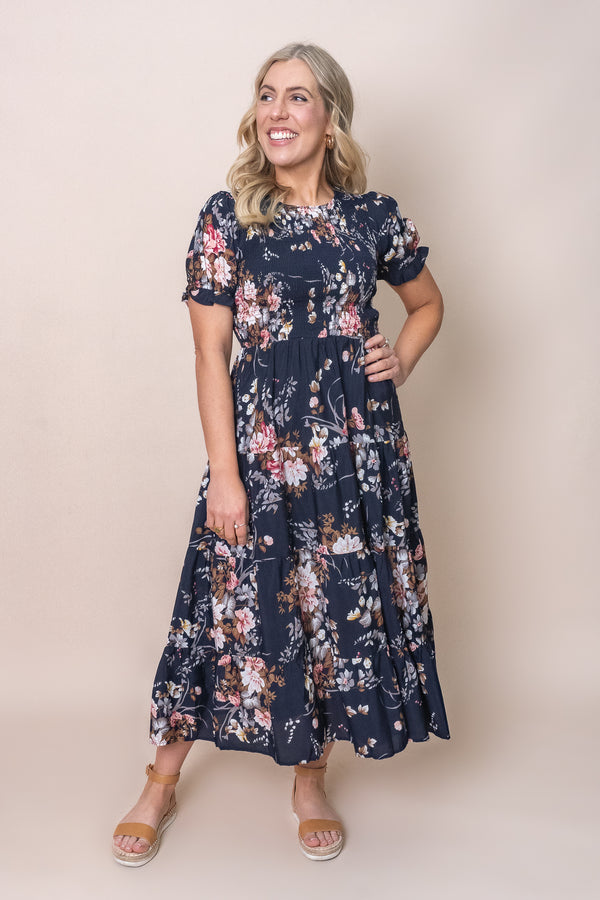 Hillary Dress in Navy