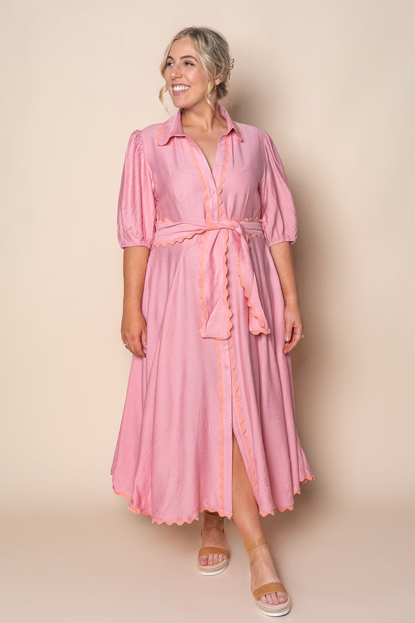 Sherry Midi Dress in Pink