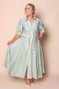 Sherry Midi Dress in Mint