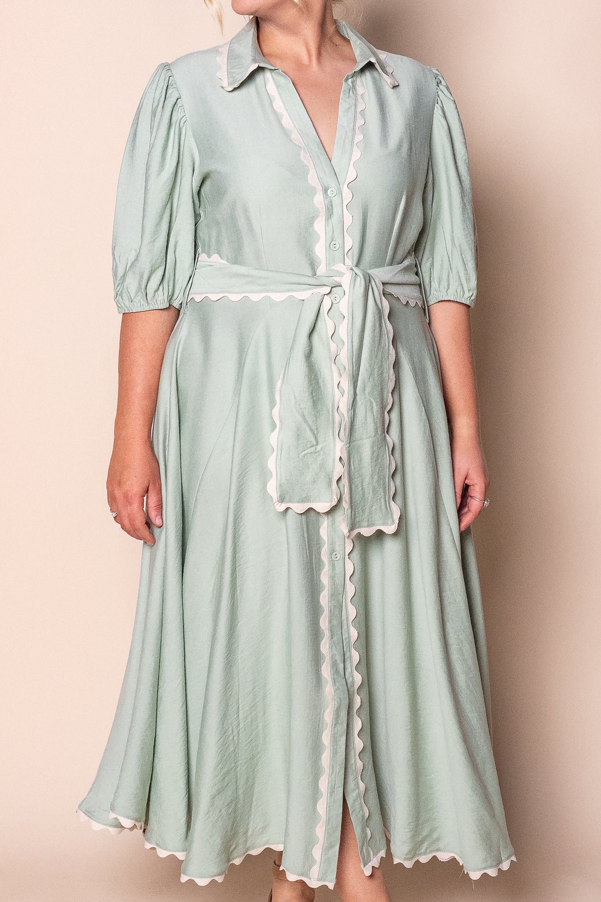 Sherry Midi Dress in Mint