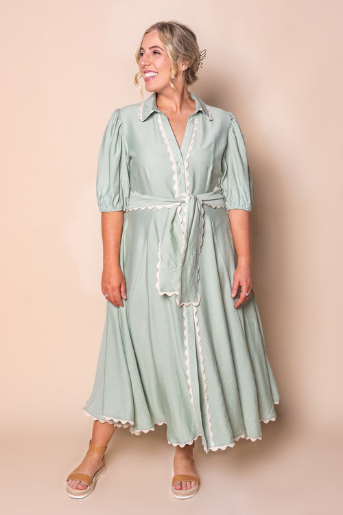 Sherry Midi Dress in Mint