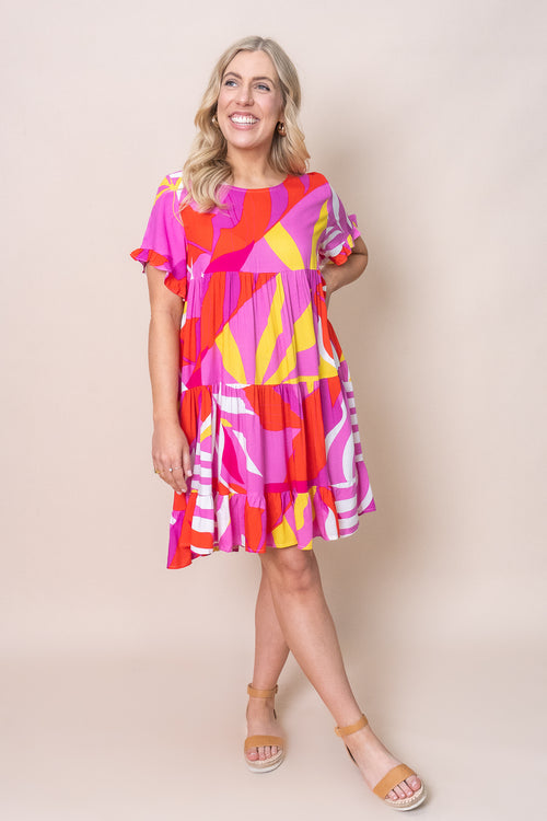 Zoya Dress in Fuchsia