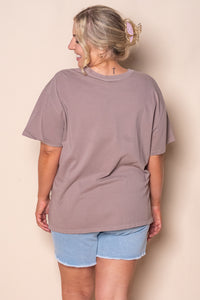 Simplified Tee in Brown - Foxwood