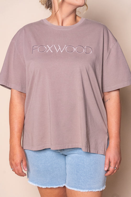 Simplified Tee in Brown - Foxwood