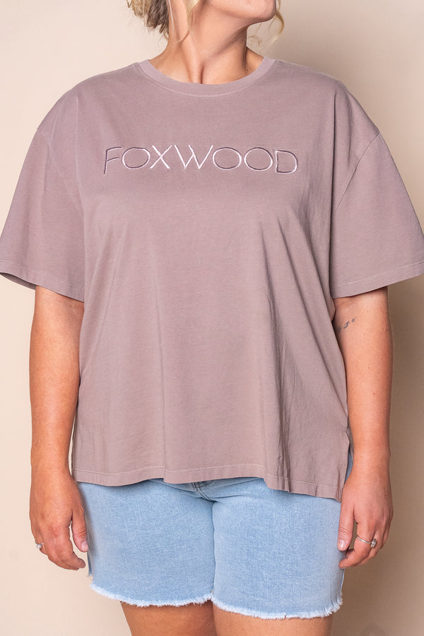Simplified Tee in Brown - Foxwood