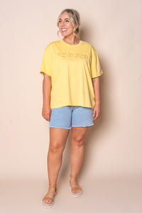 Simplified Tee in Yellow - Foxwood