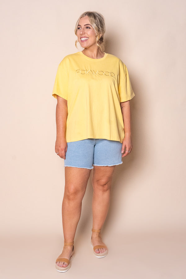 Simplified Tee in Yellow - Foxwood