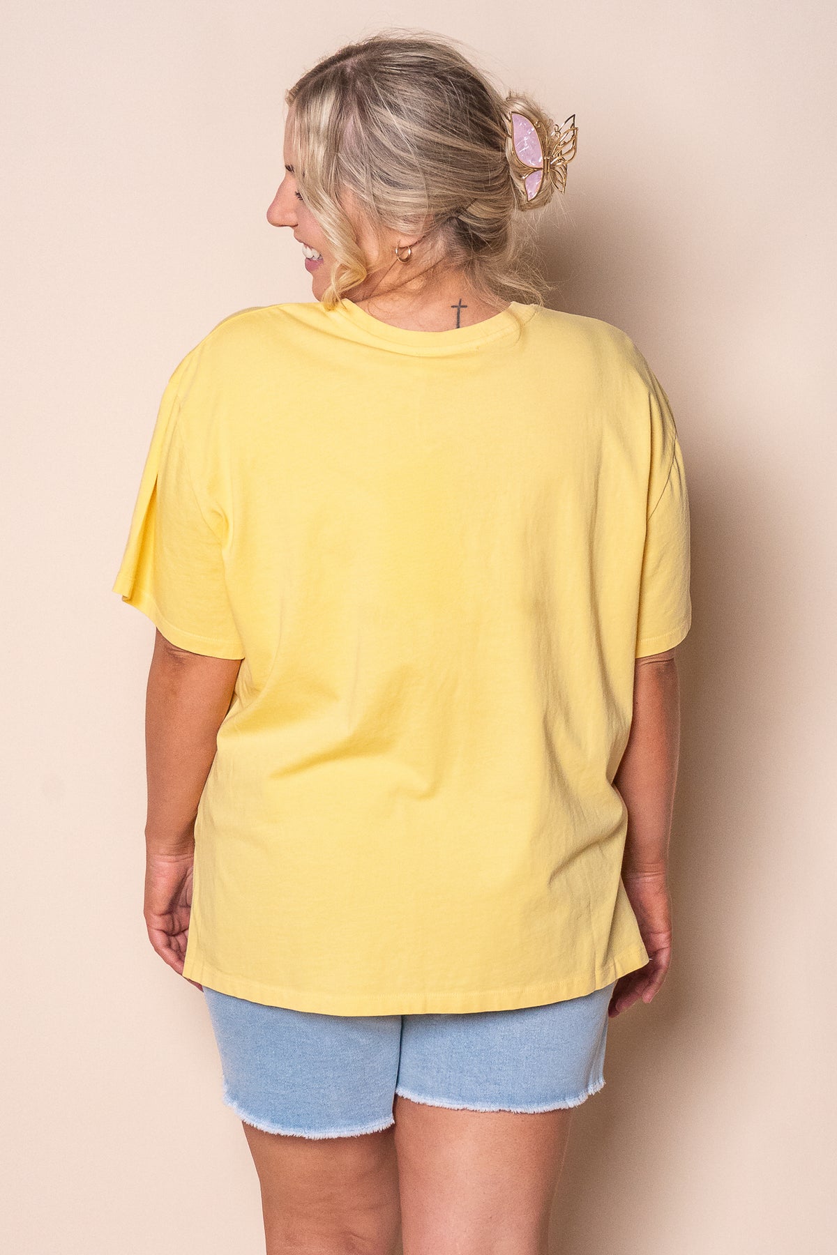 Simplified Tee in Yellow - Foxwood