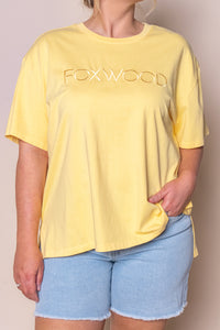 Simplified Tee in Yellow - Foxwood