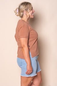 AAE Washed Tee in Cinnamon - All About Eve
