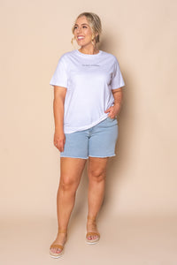 Logo Tee in White - Silent Theory