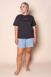 Logo Tee in Washed Black - Silent Theory