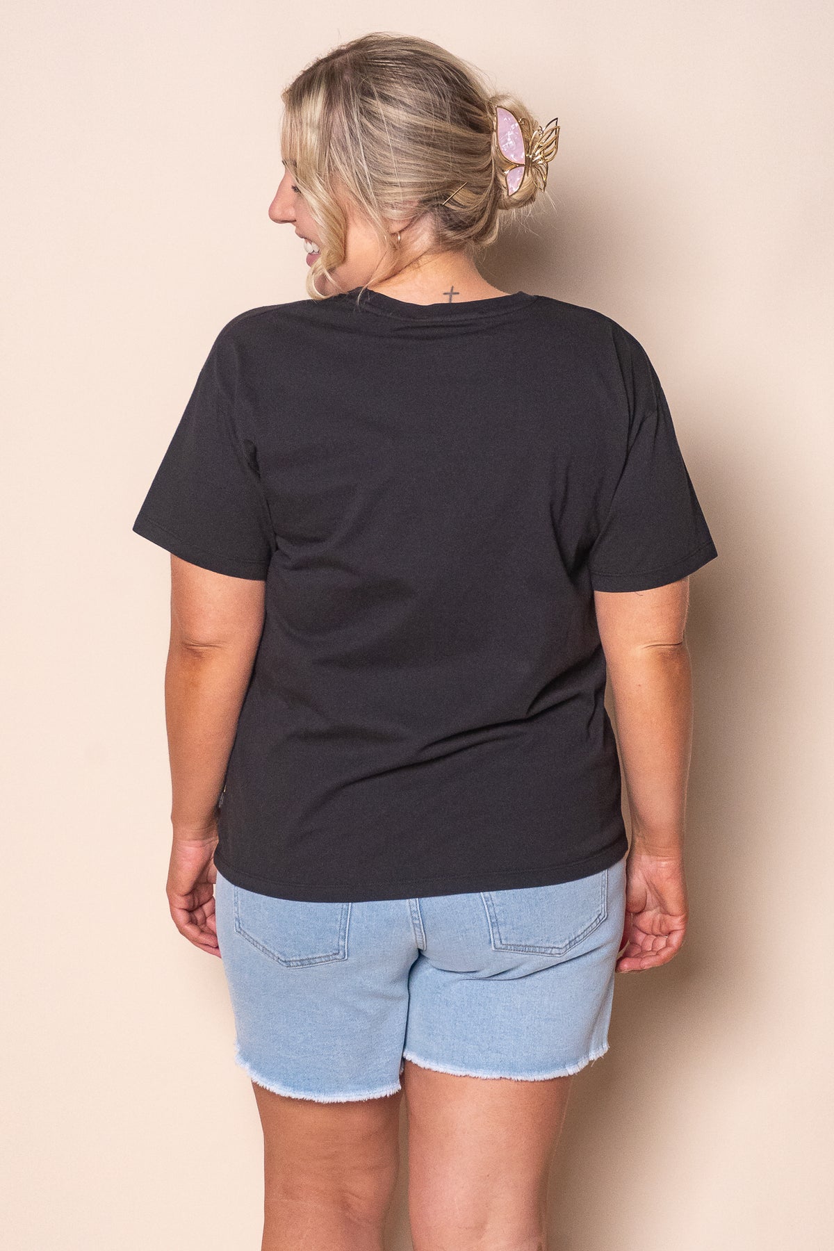 Logo Tee in Washed Black - Silent Theory