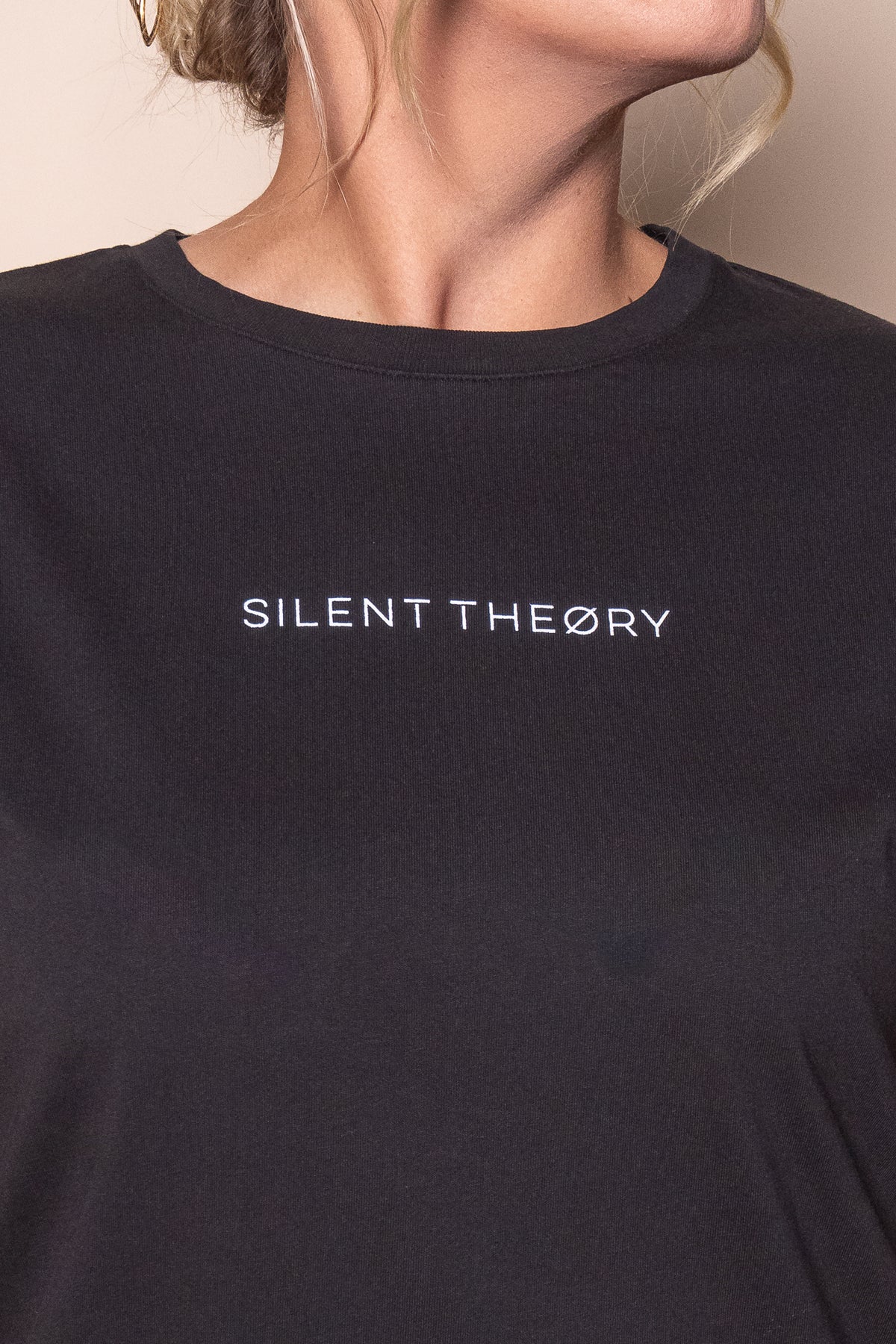 Logo Tee in Washed Black - Silent Theory