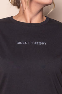 Logo Tee in Washed Black - Silent Theory