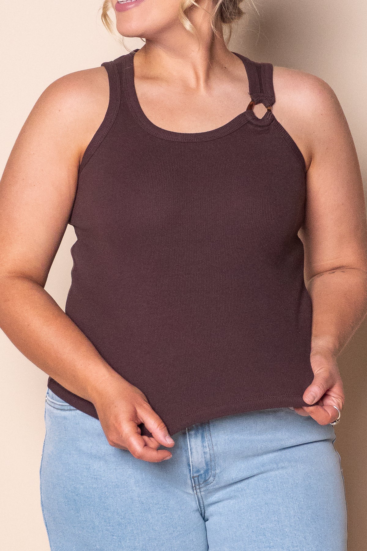 Sierra Tank in Brown - All About Eve