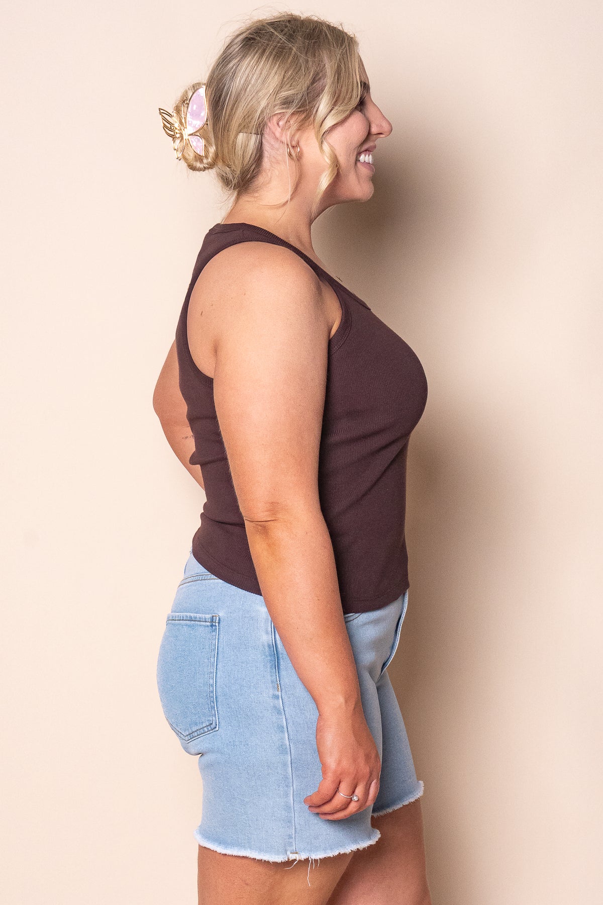 Sierra Tank in Brown - All About Eve