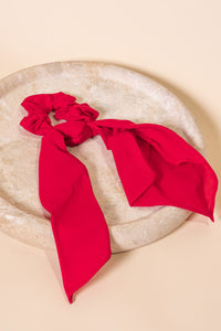 Peppa Knot Hair Scrunchie in Red - All About Eve