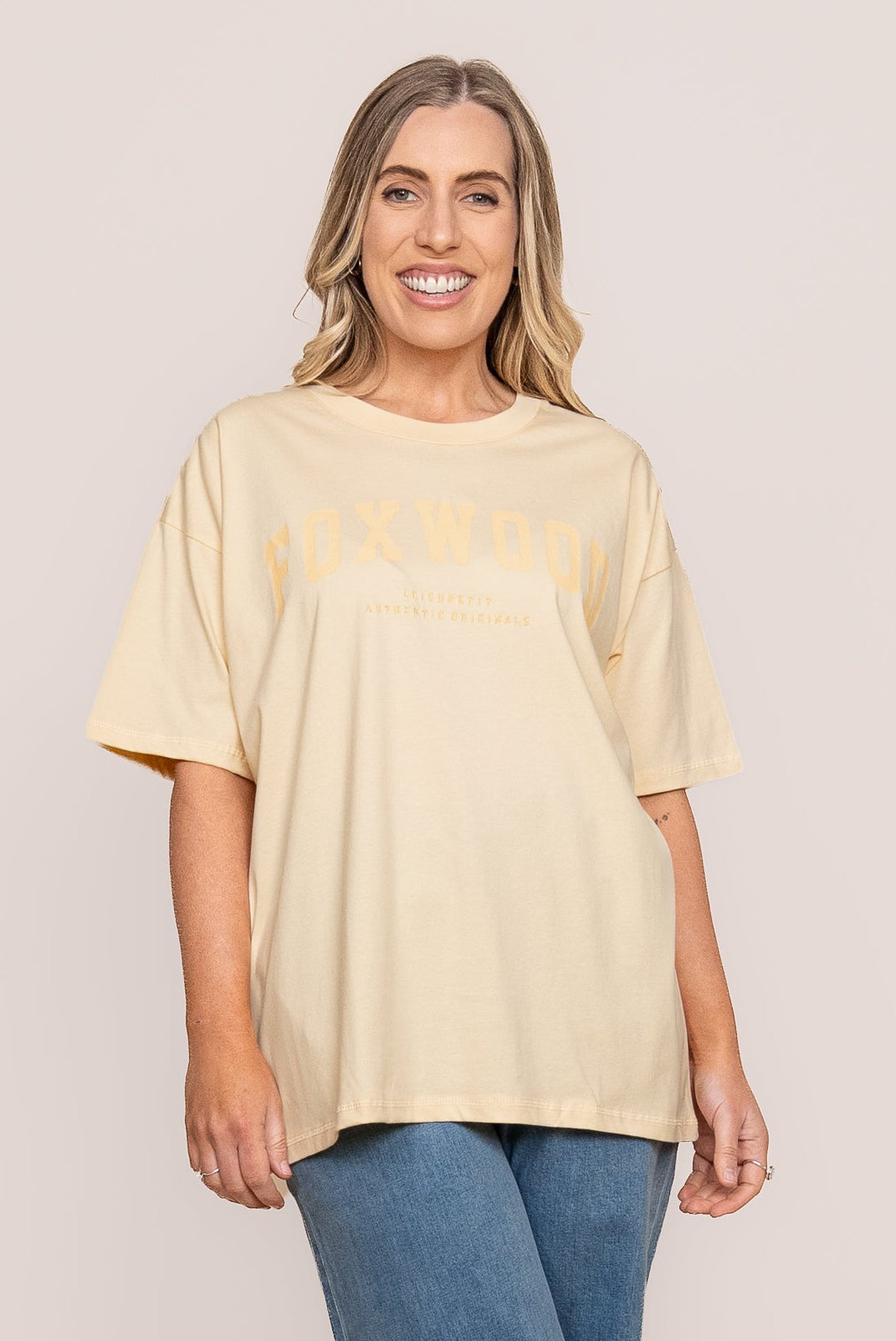 Interval Tee in Lemon/Apricot - Foxwood