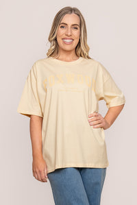 Interval Tee in Lemon/Apricot - Foxwood