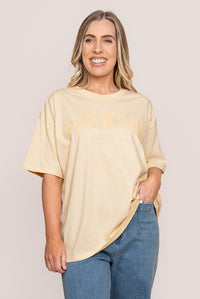 Interval Tee in Lemon/Apricot - Foxwood