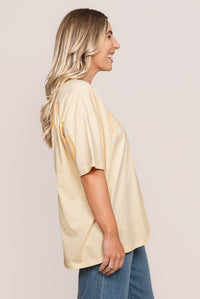Interval Tee in Lemon/Apricot - Foxwood