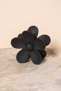 Flower Hairclip in Black