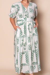 Willarose Midi Dress in Green