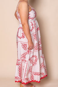 Khloe Midi Dress in Red