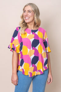 Trixie Top in Pink Multi