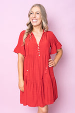 Dylan Dress in Red