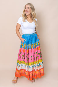 Moana Skirt in Blue Multi