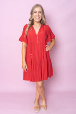 Dylan Dress in Red