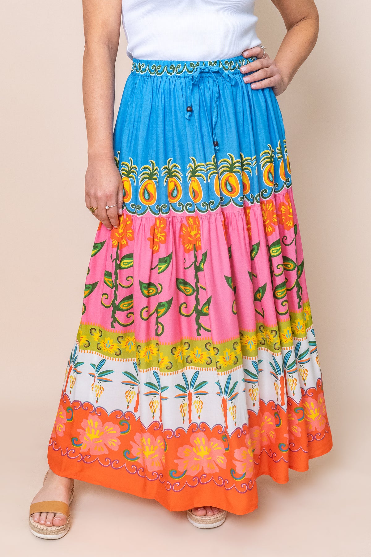 Moana Skirt in Blue Multi