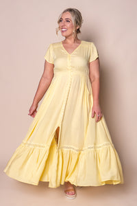 Fernie Maxi Dress in Lemon