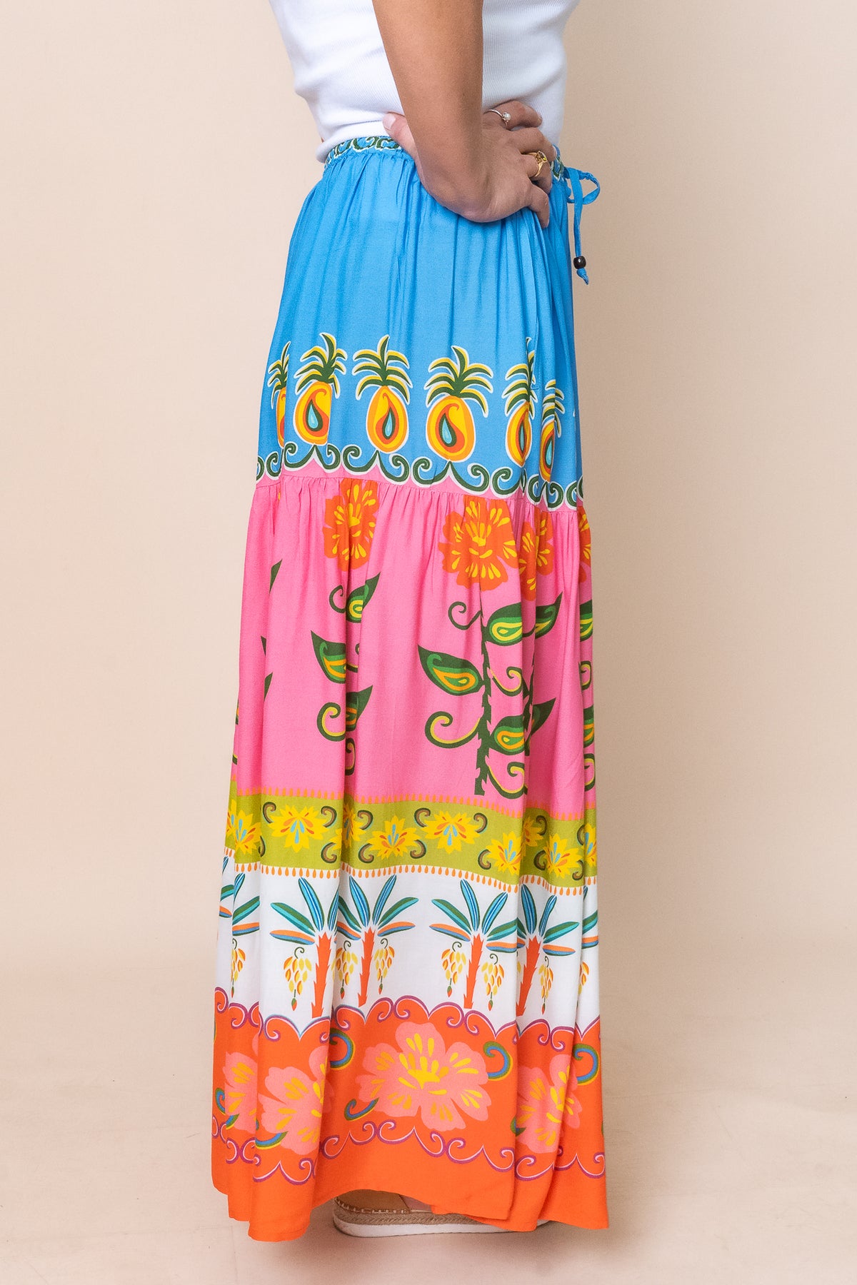 Moana Skirt in Blue Multi