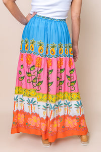 Moana Skirt in Blue Multi - Final Sale