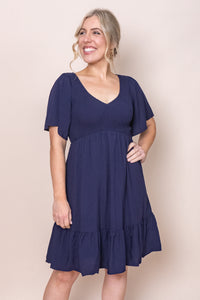 Leni Dress in Indigo