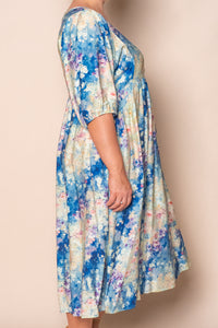 Liberty Midi Dress in Blue