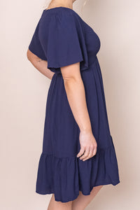 Leni Dress in Indigo