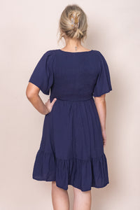 Leni Dress in Indigo